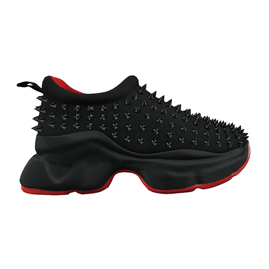 Aldra. Spike Sock Sneaker (Black)