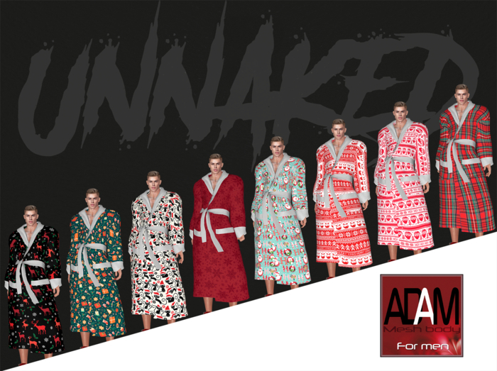 UNNAKED / BATHROBE / ADAM / XMAS PACK