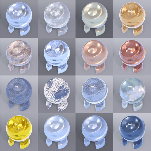 LSD PBR-Materials - 25 Basic-Metals
