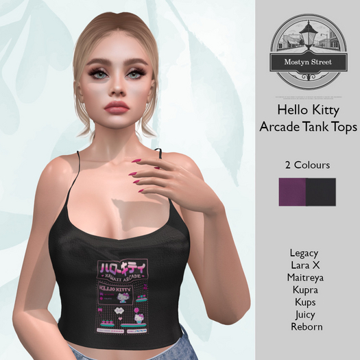 Mostyn St - Hello Kitty Arcade Tops