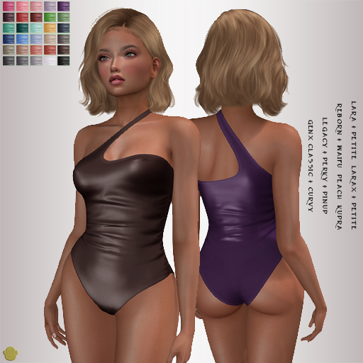 BM One Shoulder Swimsuit Latex