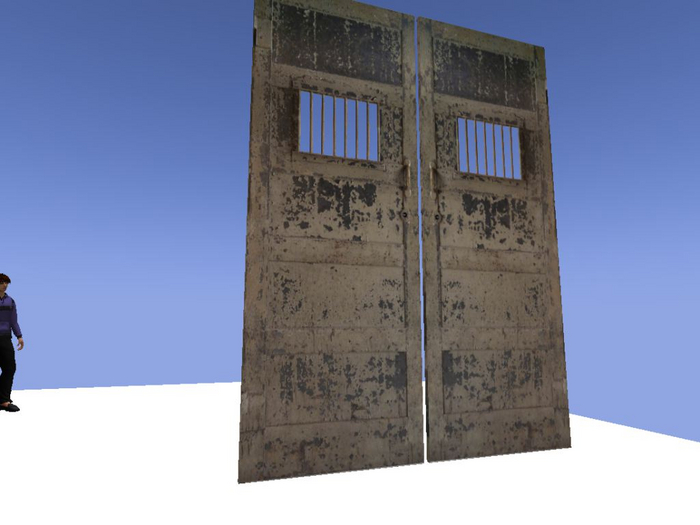 Prison Cell Door left and right opening