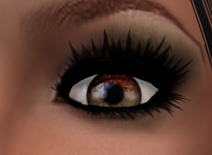 shaded brown eye