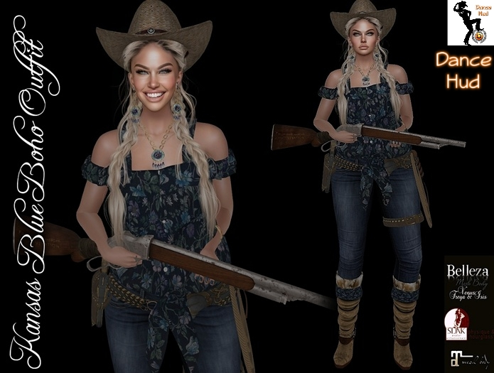 KANSAS BLUE BOHO OUTFIT
