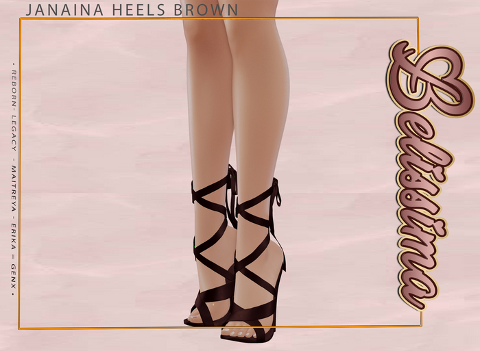 [Belissima] Janaina Heels Brown