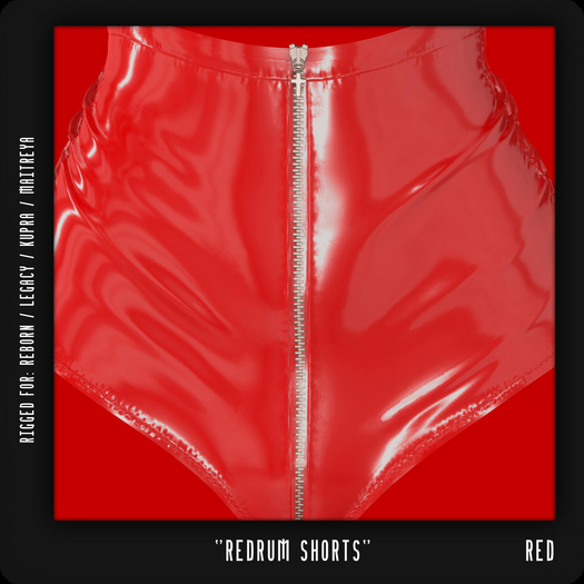 - TRIGGERED - redruM Shorts (Red) (BOXED)