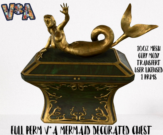 FULL PERM V*A MERMAID DECORATED CHEST