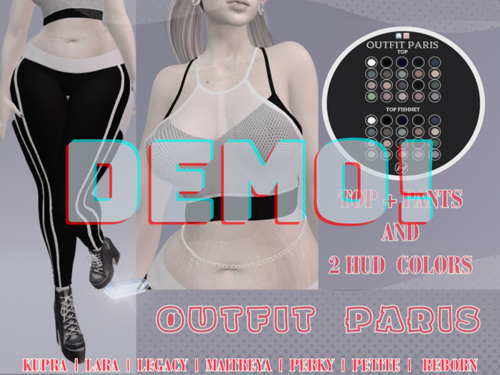 [DressUp!]  **DEMO** Outfit Paris (unpack single color)