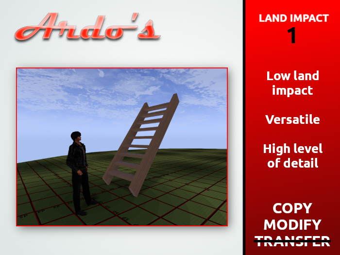 Ardo's PBR Mesh Wooden Stairs v1.1