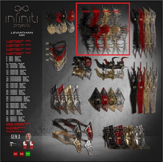 01 RARE Leviathan CORSET Black - IP -