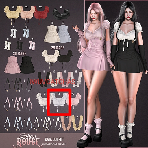 24. POISON ROUGE Kaia Top Blue Reborn