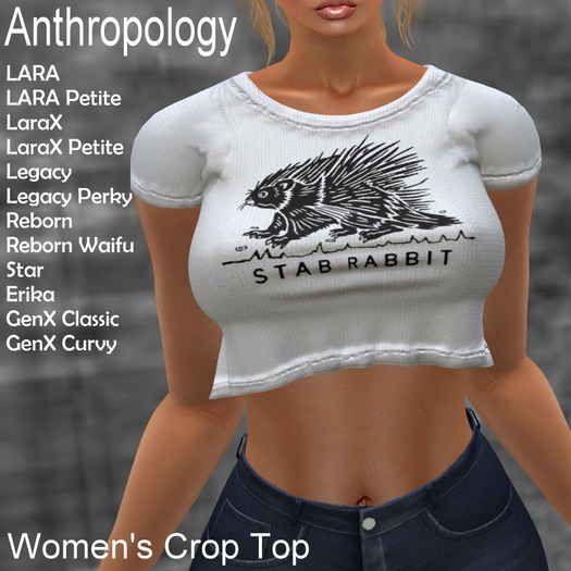 Stab Rabbit Women's Crop Top (WNC)