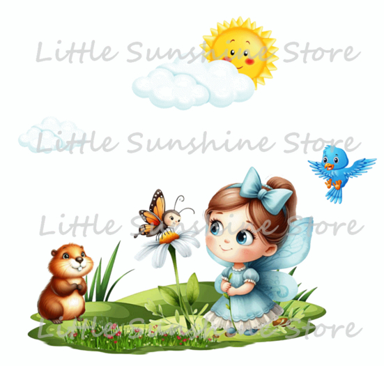 εїз ☀ Wall Decal The Girl and the Butterfly ( Not Texture ) ☀ εїз