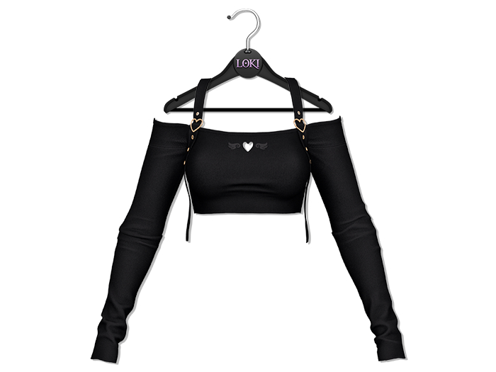 Loki - Angie Heart Top - Black