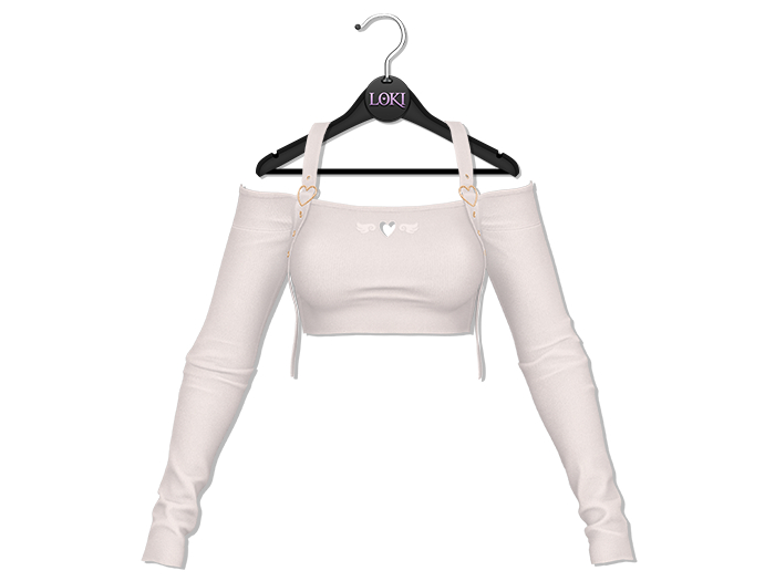 Loki - Angie Heart Top - White