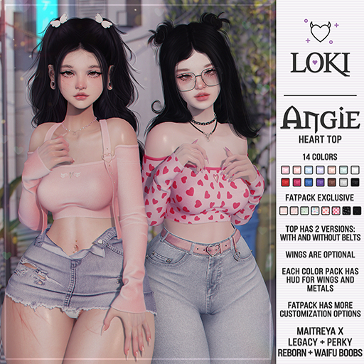 Loki - Angie Heart Top - FATPACK