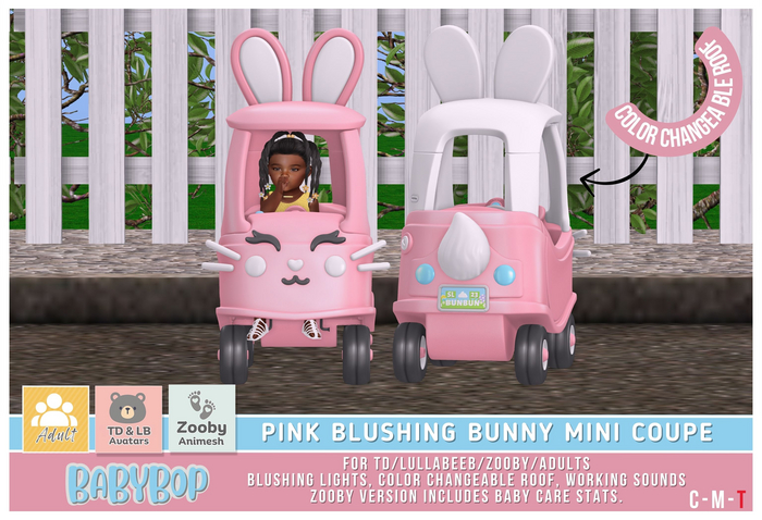 ::bb:: Blushing Bunny - Mini Coupe -  Adult - Pink (add)