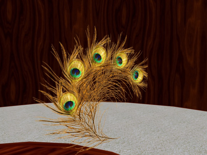 TM Golden Peacock Feather Texture - fp  - Full Permissins