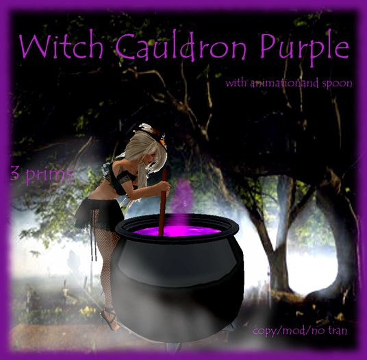 Witch Cauldron Purple