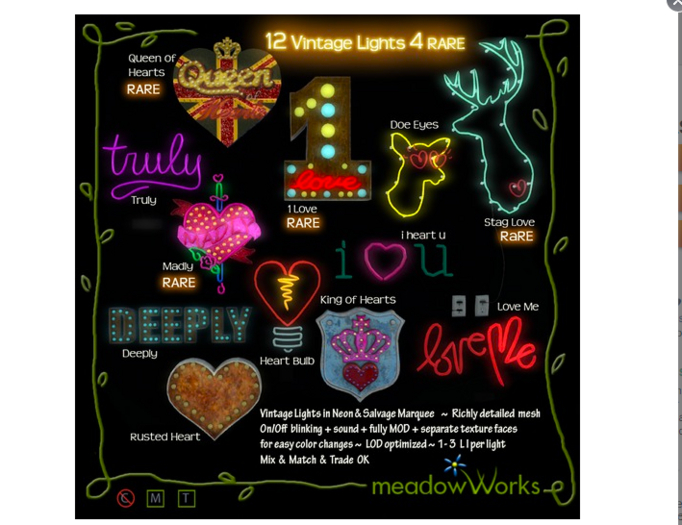 1. Vintage Light  1 Love RARE