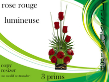 --vendor-- rose rouge lumineuse