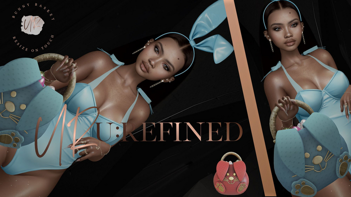 {U:Refined} Bunny Easter Basket Red