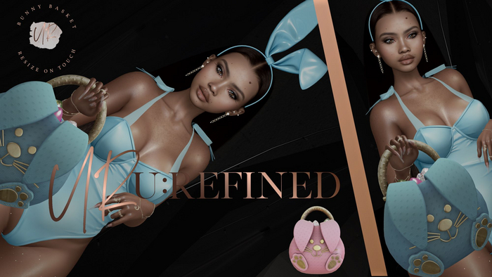 {U:Refined} Bunny Easter Basket Light Pink