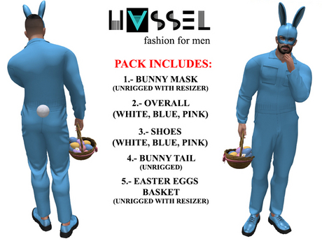 Second Life Marketplace - (HASSEL) EASTER BUNNY COSTUME RABBIT ...