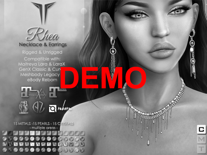 **RE** Rhea Necklace & Earrings Set DEMO