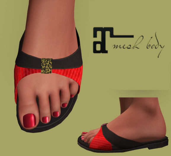 Amber Sandals Strawberry ~ Maitreya