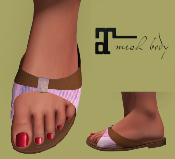 Amber Sandals Pink Watermelon ~ Maitreya