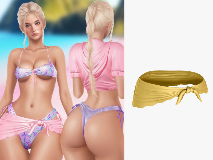 EVIE - Beach Affair - Pareo - Gold