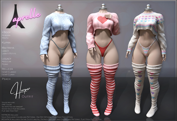 aprelle harper socks FATPACK