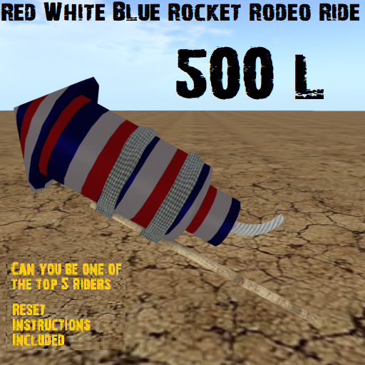 Red White Blue Rocket Rodeo Ride