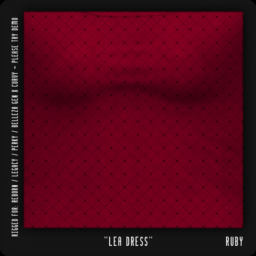 - TRIGGERED - Lea Dress (Ruby) (BOXED)