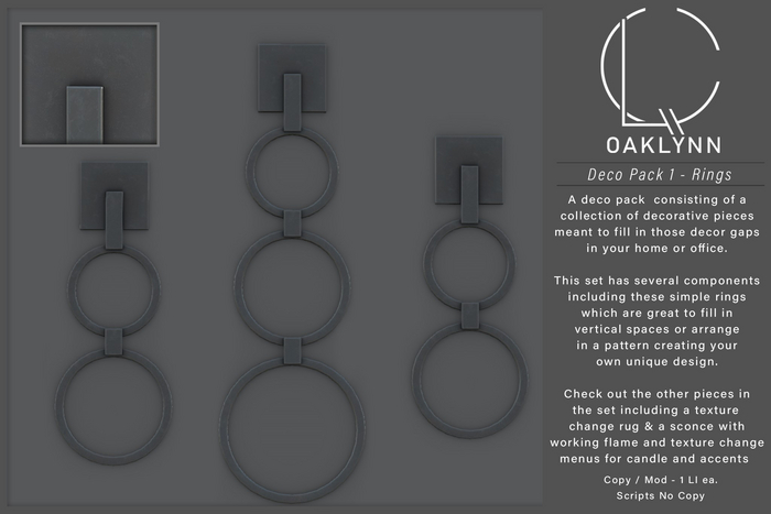 Oaklynn Deco Rings - 1