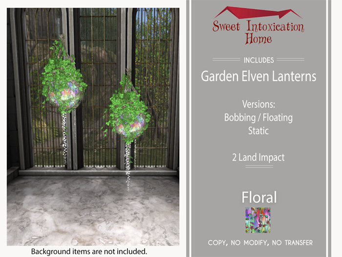 ::SIH:: Garden Elven Lantern - Floral