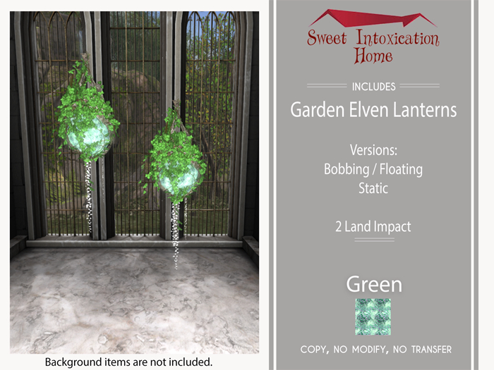 ::SIH:: Garden Elven Lantern - Green