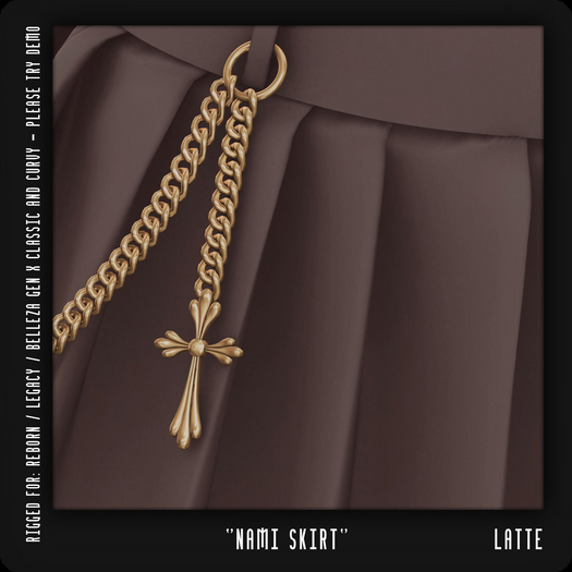 - TRIGGERED - Nami Skirt (Latte) (BOXED)