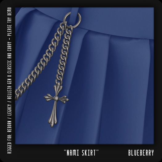 - TRIGGERED - Nami Skirt (Blueberry) (BOXED)