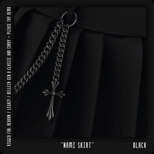 - TRIGGERED - Nami Skirt (Black) (BOXED)