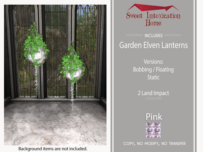 ::SIH:: Garden Elven Lantern - Pink