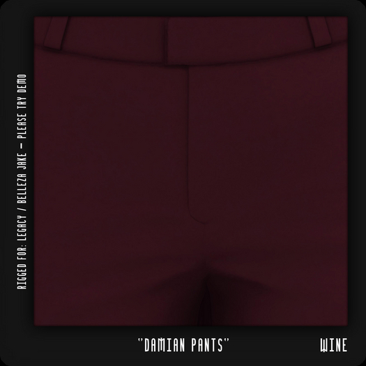 - TRIGGERED - Damian Pants (Wine) (BOXED)