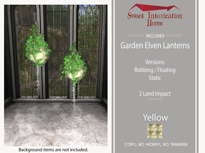 ::SIH:: Garden Elven Lantern - Yellow