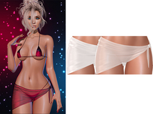 Desiree Sheer Sarong 2.0 [White] - Maitreya Lara • LaraX • Petite • PetiteX • Legacy • Reborn Clothing