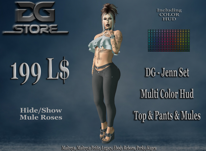 DG - Jenn Set & Multi Color Hud - Unpacker