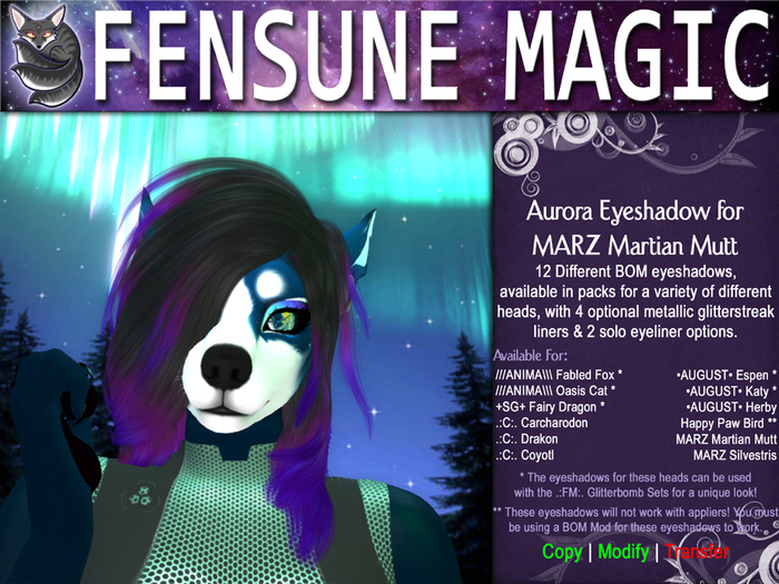 .:FM:. MARZ Martian Mutt Aurora Eyeshadow Set