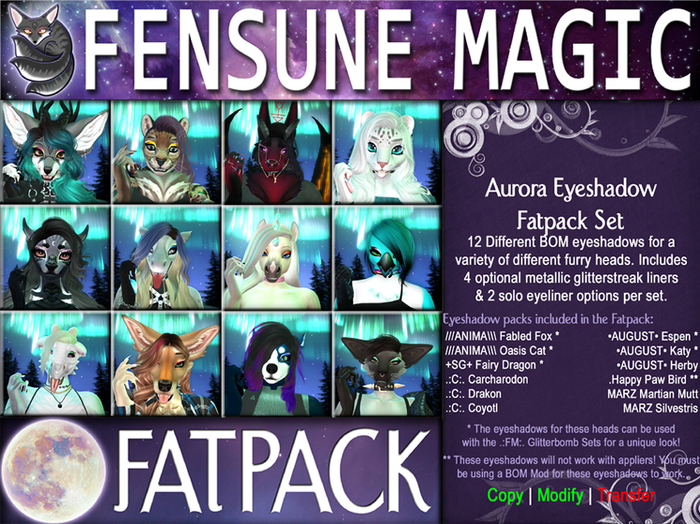.:FM:. Aurora Eyeshadow Fatpack Set