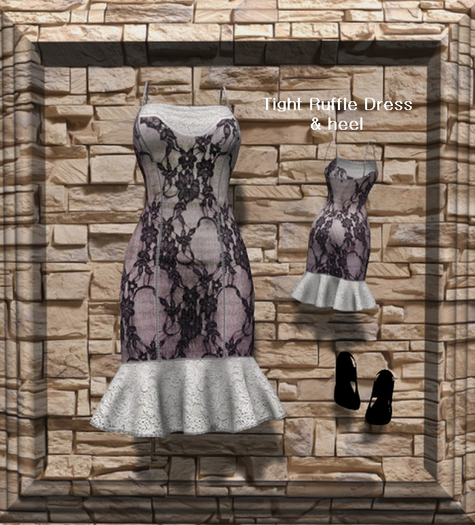 Tight Ruffle Dress & hell Box market