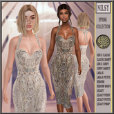 BEADED COCKTAIL DRESS,2 COLOR OPTION
